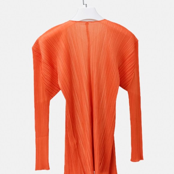 Issey Miyake Pleats Please Coral Cardigan - Picture 2 of 8
